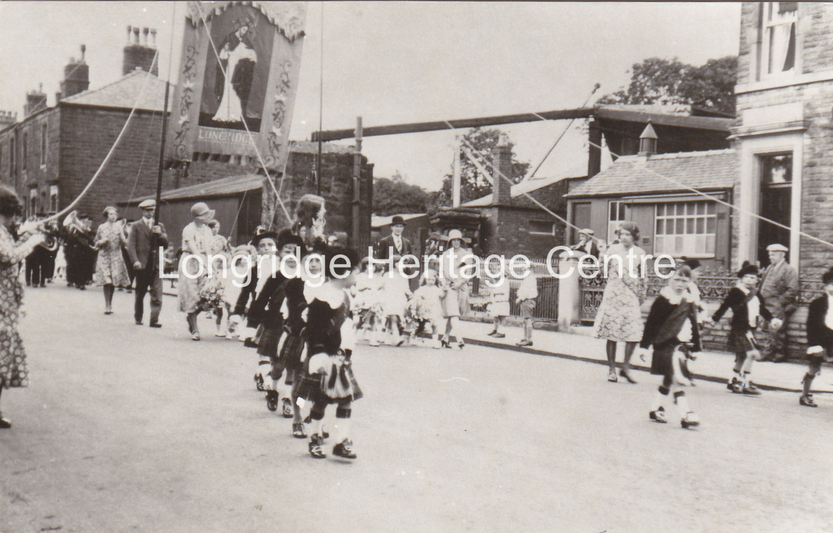 130B - Preston Road - Church procession outside St Wilfrids Church - Unknown